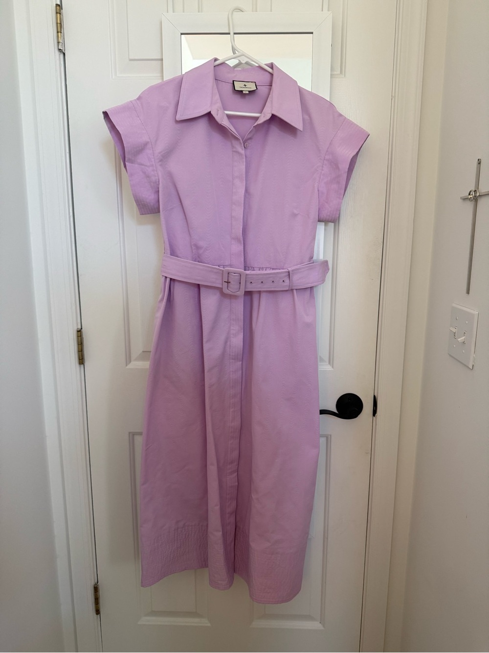 Tuckernuck Chloe Women’s Lavender Belted Shirt Dress